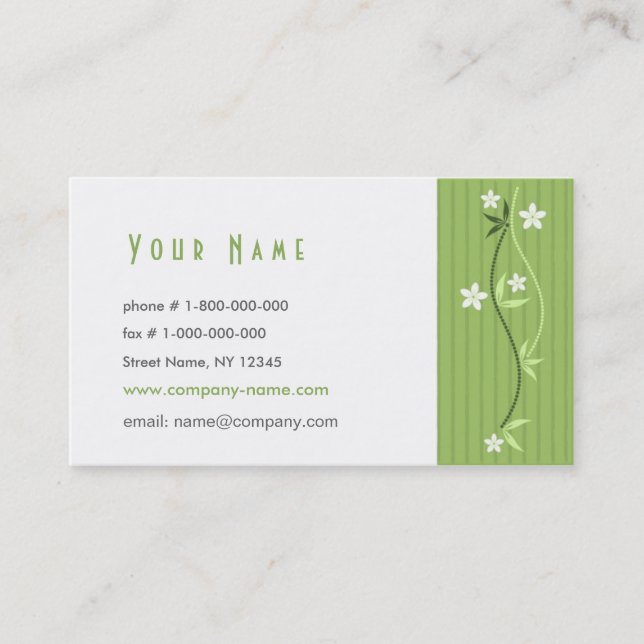 Zen Series Business Card (Front)