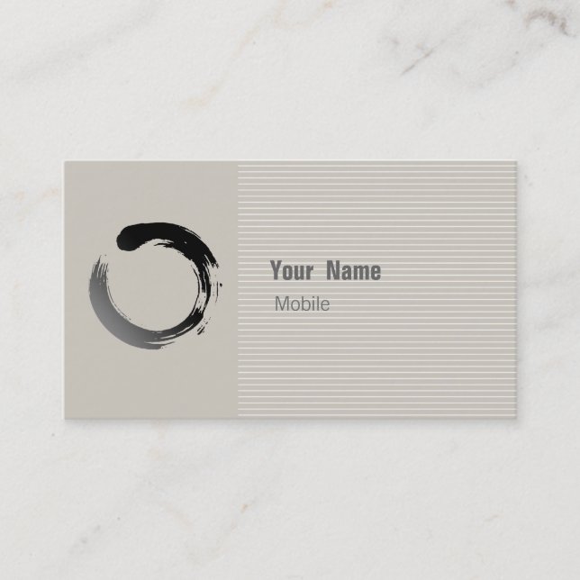 Zen Sketch Business Card (Front)