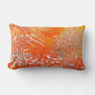 Zen Spirit Orange Lumbar Pillow