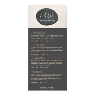 Zen Stone Massage Therapist Service Menu Spa