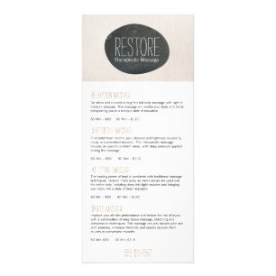 Zen Stone Massage Therapist Service Menu Spa