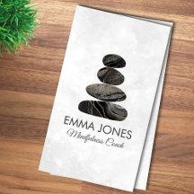 Zen Stones Black Marble and gold - Minimal