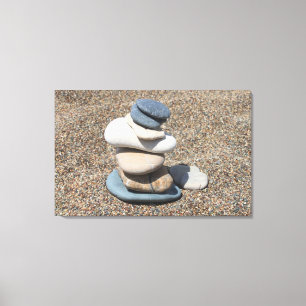 Zen stones canvas print