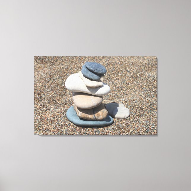 Zen stones canvas print (Front)