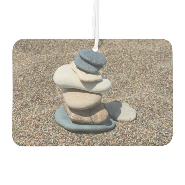 Zen stones car air freshener (Back)