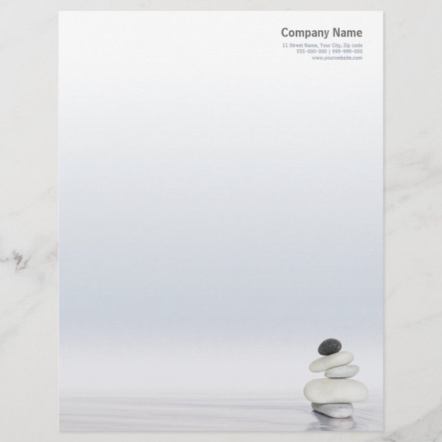 Zen Stones letterhead (Front)