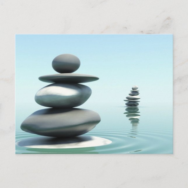 Zen stones Midday postcard (Front)