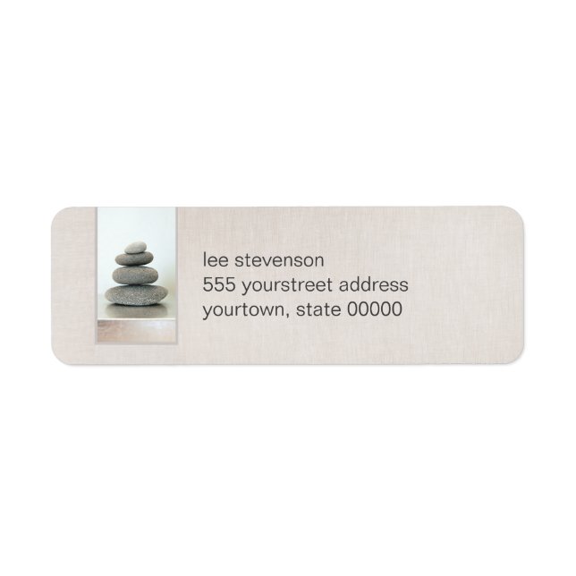 Zen Stones Return Address Labels (Front)