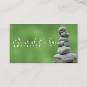 Zen Stones Stack Business Card