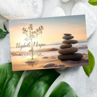 Zen Stones,Sunrise,Gold Tree Silhouette