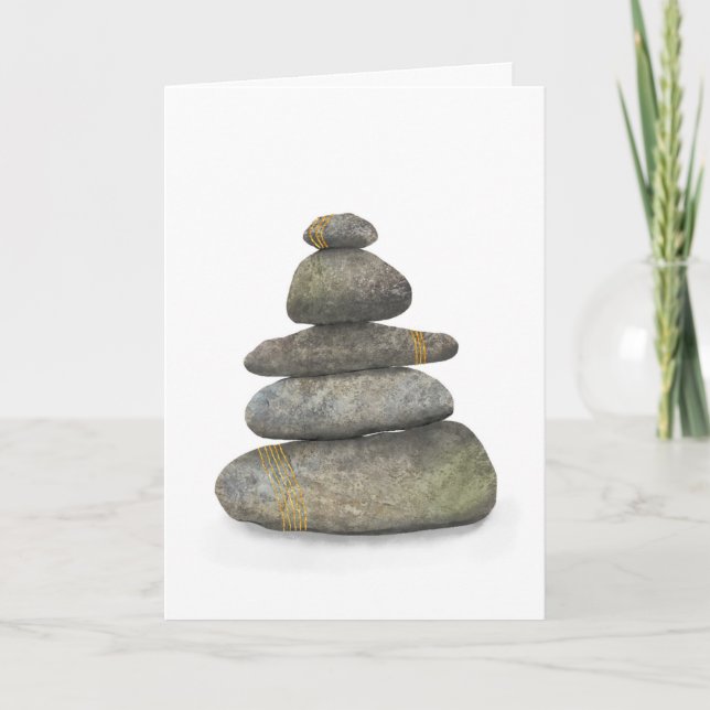 Zen Stones with Gold Card (Front)