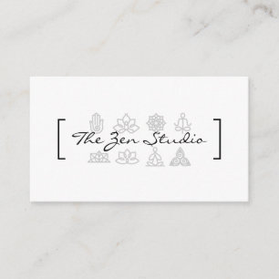 Zen Studio   Meditation   Yoga Studio Appointment Card