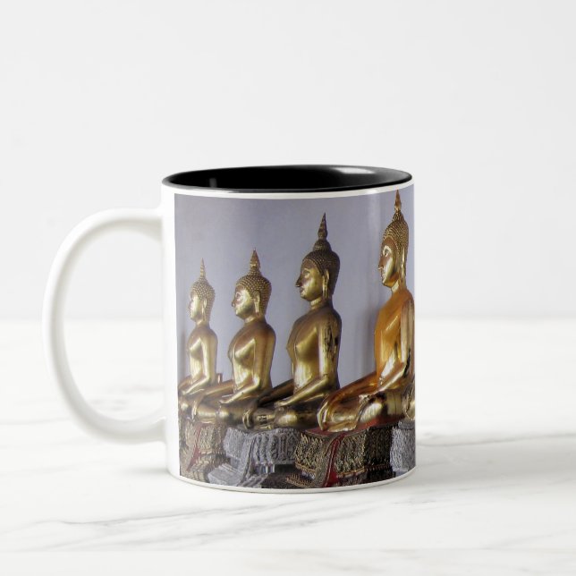 Zen sulks Thai Buddha's Two-Tone Coffee Mug (Left)