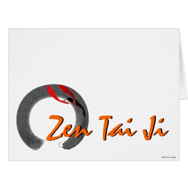Zen Tai Ji Greeding Card (Front Horizontal)