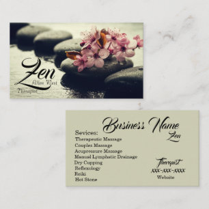 Zen Therapy Business Card