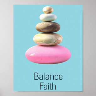 Zen thought balance faith poster