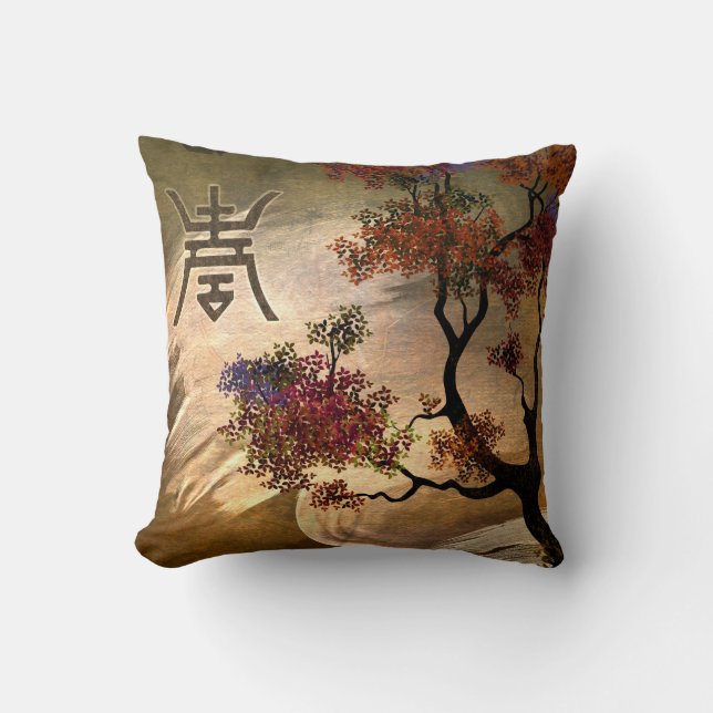 Zen Tree Pillow (Front)