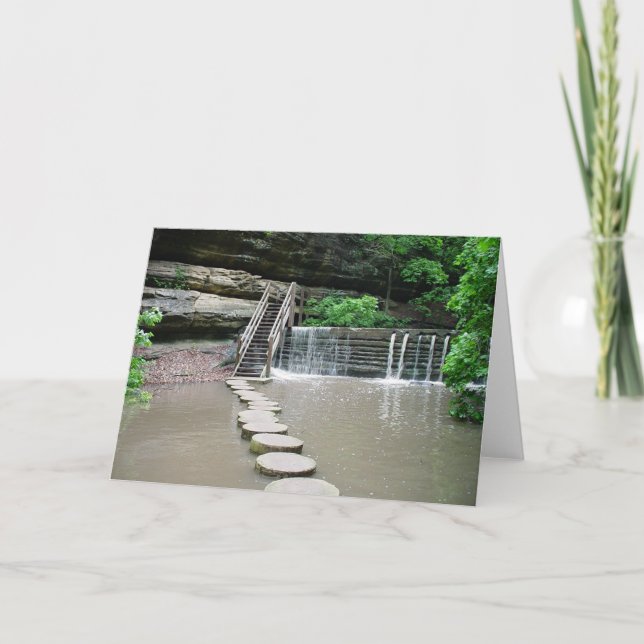 Zen Walk #1 Greeting Card (Front)