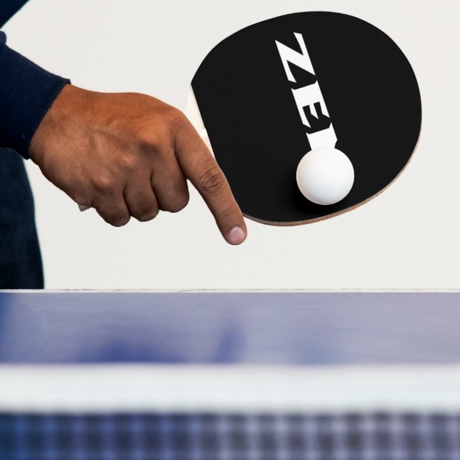 Zen white black ping pong paddle (Insitu)