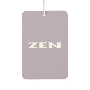 Zen white grey car air freshener