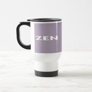 Zen white grey travel mug