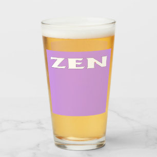 Zen white lilac glass tumbler