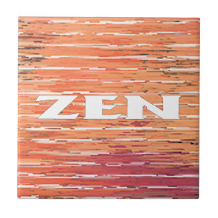 Zen white reeds small tile
