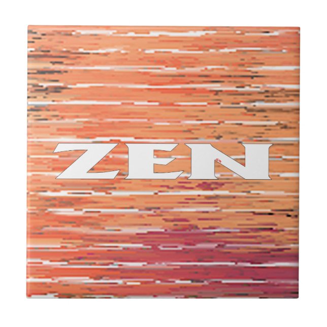 Zen white reeds small tile (Front)