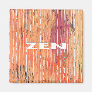 Zen white reeds square magnet