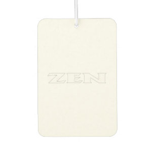 Zen white white car air freshener