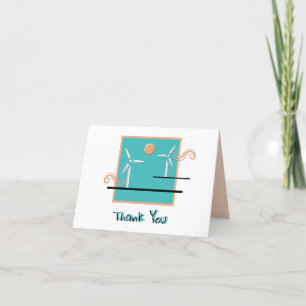 Zen Wind Tower Thank You Card
