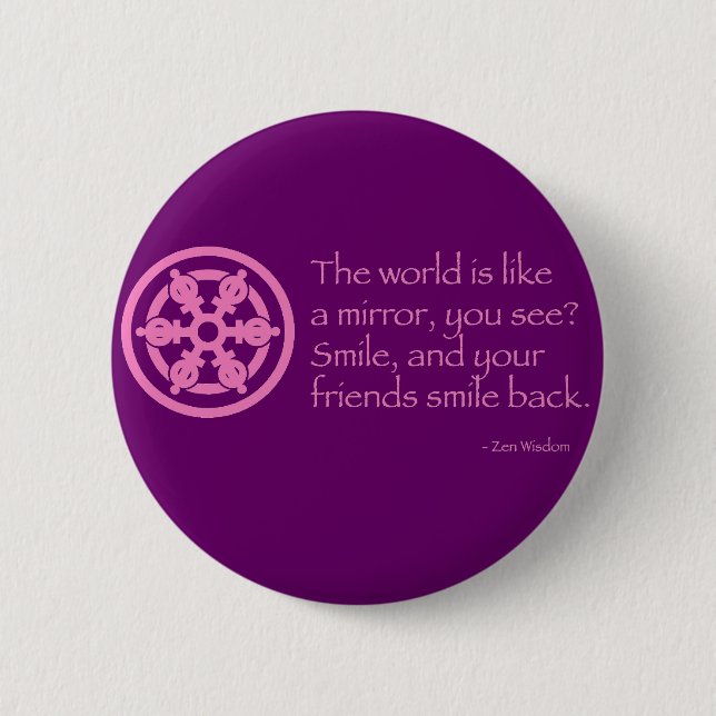 Zen Wisdom 2 Inch Round Button (Front)
