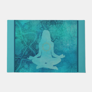 Zen Yoga Lotus Meditation Chakra Heart Doormat