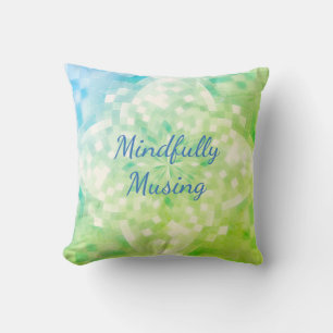 Zen Yoga Mindfully Musing Throw Pillow