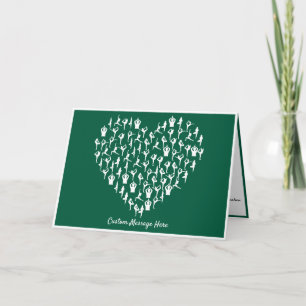 Zen Yoga Poses Carcoeur Design Carte de note
