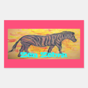 Zen Zebra Sticker