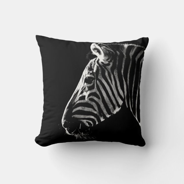 Zen Zebra  Throw Pillow (Front)