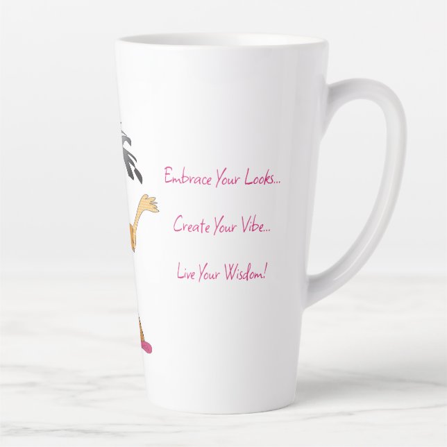 'Zena' - Live Your Wisdom (F) Latte Mug (Right)