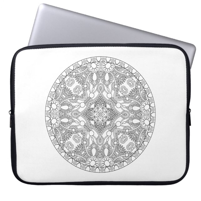 Zendala Design Laptop Sleeve (Front)