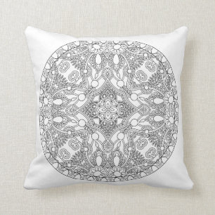 Zendala Design Throw Pillow