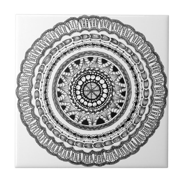 Zendala "Queste" Ceramic Tile (Front)
