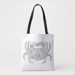 Zendoodle Crab 2 Tote Bag