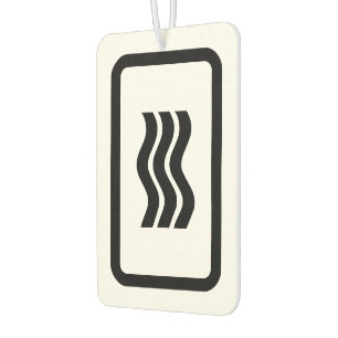 Zener Card   3 Vertical Wavy Lines Air Freshener