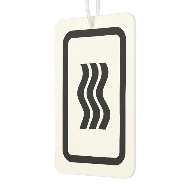 Zener Card | 3 Vertical Wavy Lines Air Freshener (Left)