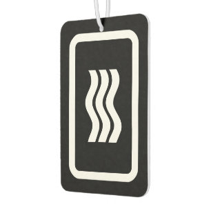 Zener Card 3 Vertical Wavy Lines Air Freshener