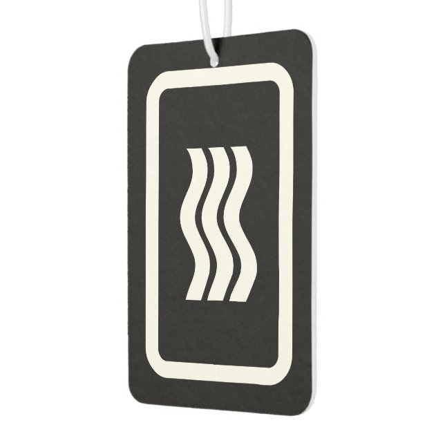 Zener Card | 3 Vertical Wavy Lines Air Freshener (Left)