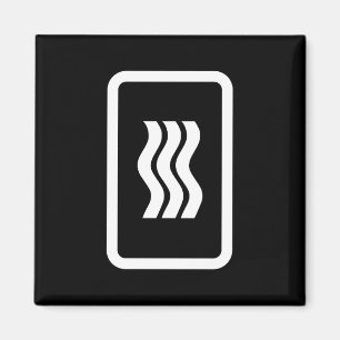 Zener Card 3 Vertical Wavy Lines Magnet