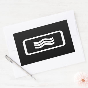 Zener Card   3 Vertical Wavy Lines Sticker