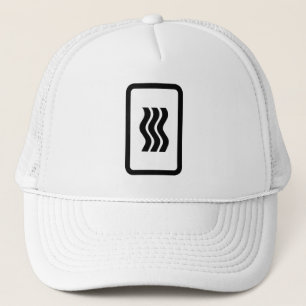 Zener Card   3 Vertical Wavy Lines Trucker Hat