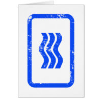 Zener Card | 3 Vertical Wavy Lines {Vintage} Card